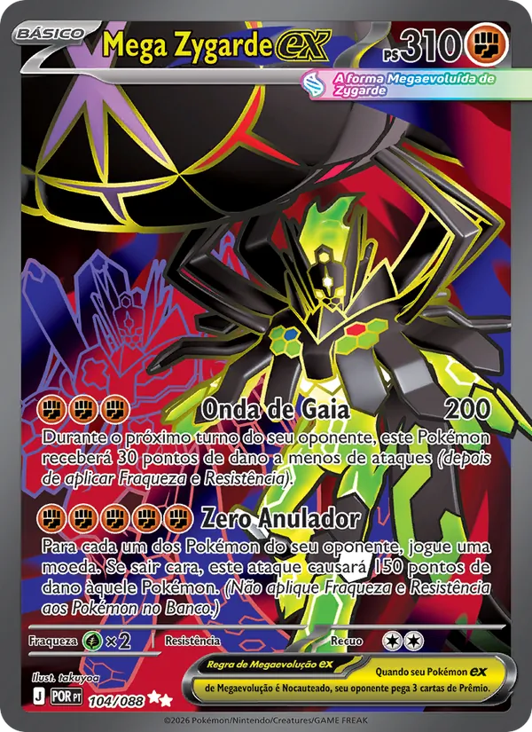 Mega Zygarde ex (Perfect Order #104/88)