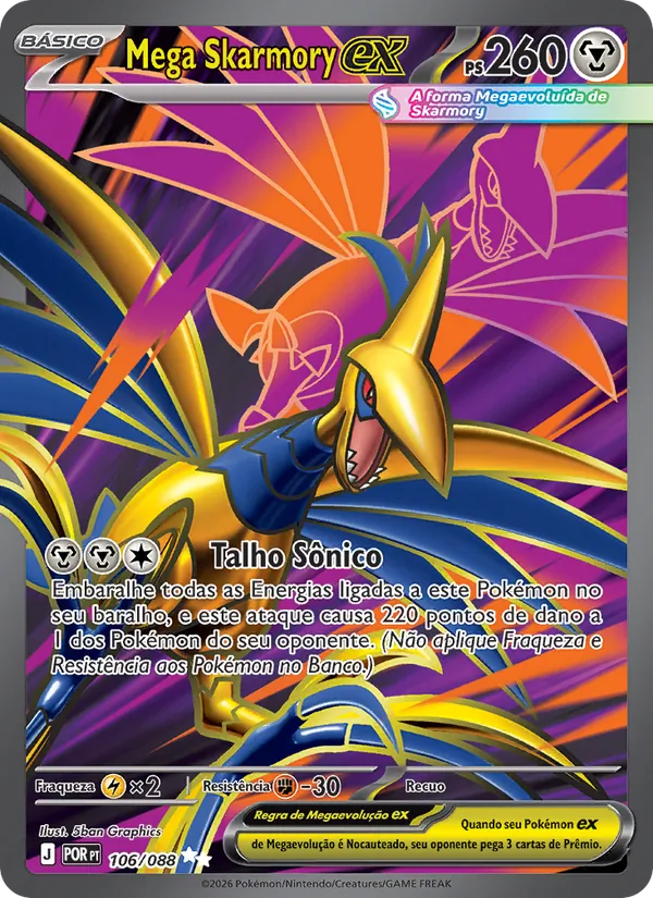 Mega Skarmory ex (Perfect Order #106/88)