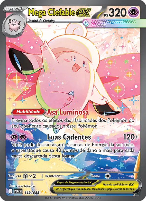 Mega Clefable ex (Perfect Order #119/88)