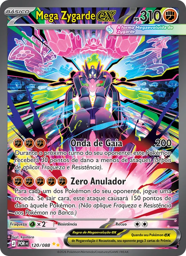 Mega Zygarde ex (Perfect Order #120/88)