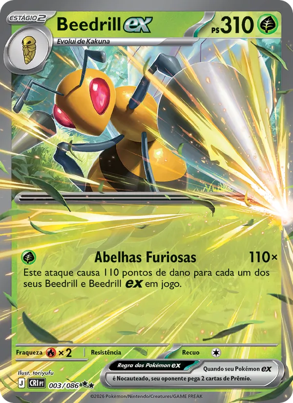 Beedrill ex (Chaos Rising #003/86)
