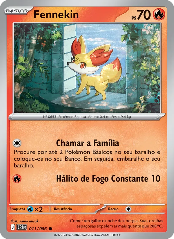Fennekin (Chaos Rising #011/86)