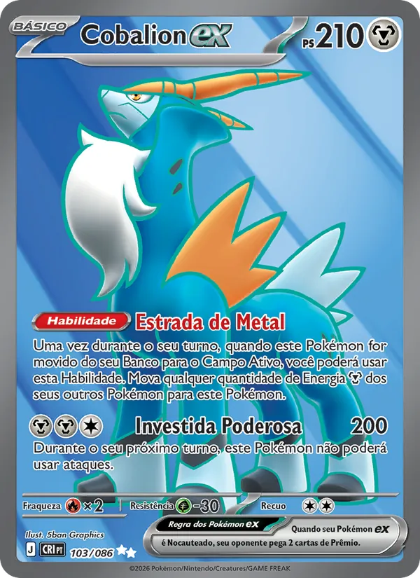 Cobalion ex (Chaos Rising #103/86)
