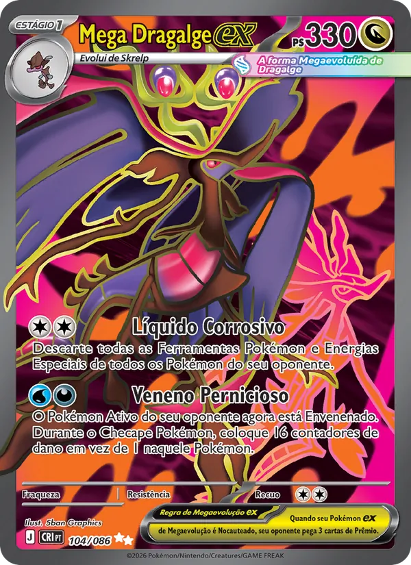 Mega Dragalge ex (Chaos Rising #104/86)