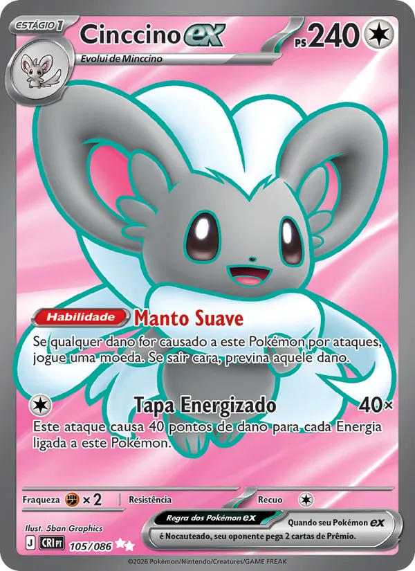 Cinccino ex (Chaos Rising #105/86)