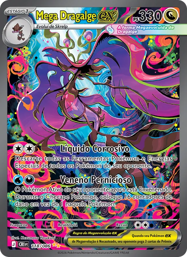 Mega Dragalge ex (Chaos Rising #118/86)