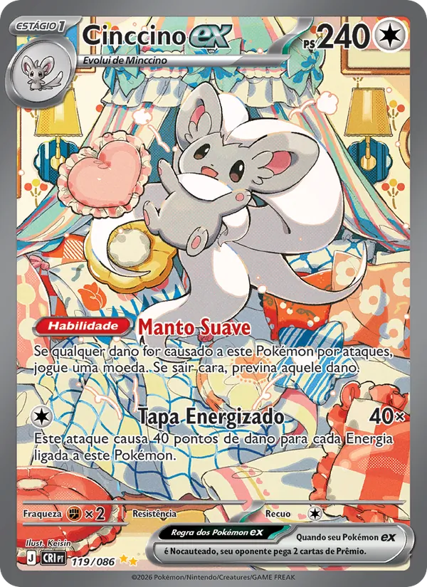 Cinccino ex (Chaos Rising #119/86)