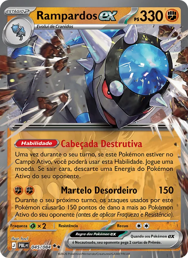 Rampardos ex (Pitch Black #045/84)