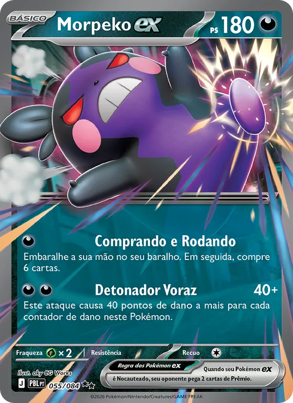 Morpeko ex (Pitch Black #055/84)