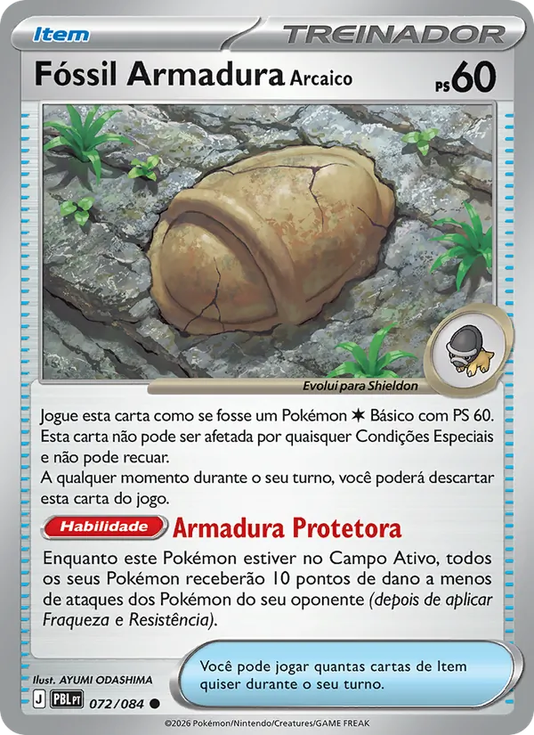 Fóssil Armadura Arcaico (Pitch Black #072/84)