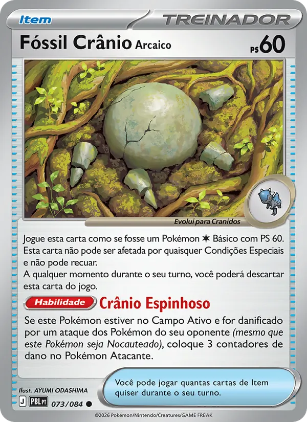 Fóssil Crânio Arcaico (Pitch Black #073/84)
