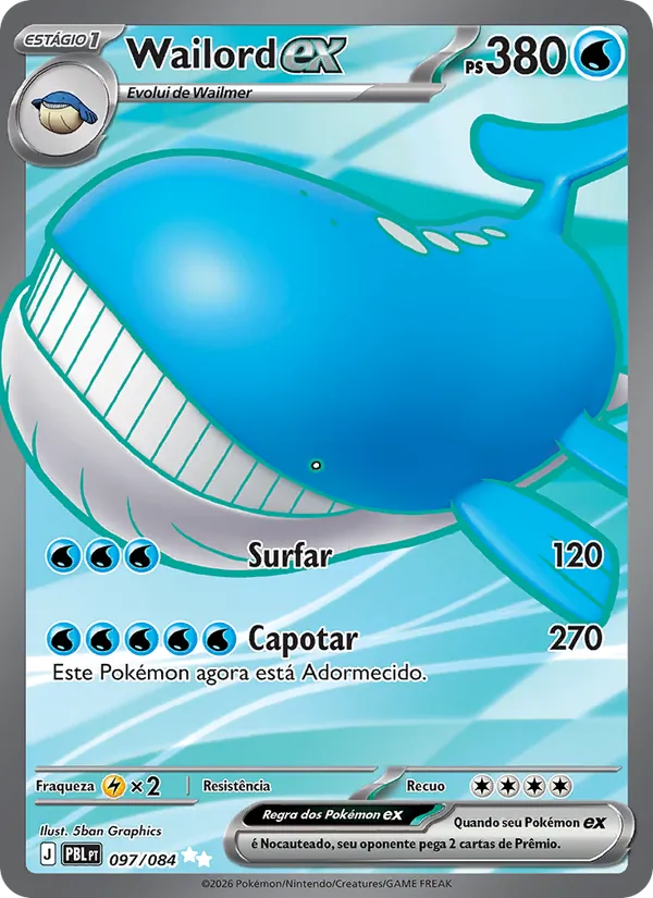 Wailord ex (Pitch Black #097/84)