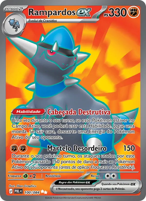Rampardos ex (Pitch Black #100/84)