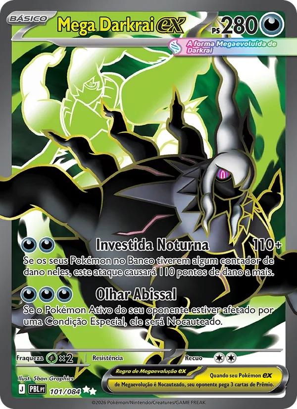 Mega Darkrai ex (Pitch Black #101/84)