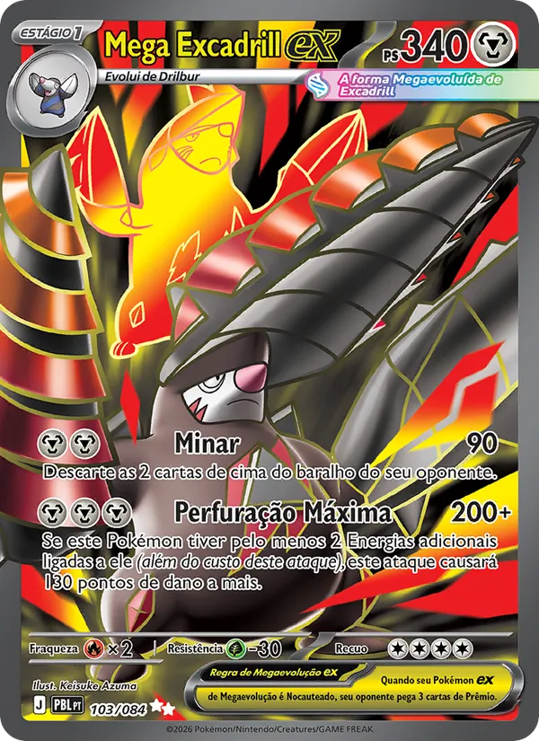 Mega Excadrill ex (Pitch Black #103/84)