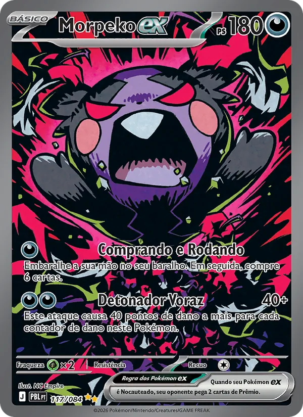 Morpeko ex (Pitch Black #117/84)