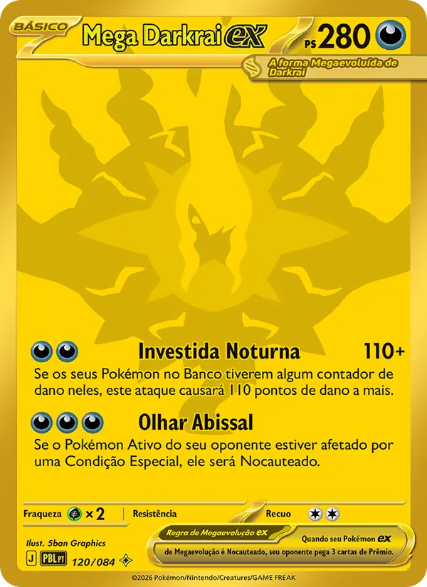Mega Darkrai ex (Pitch Black #120/84)