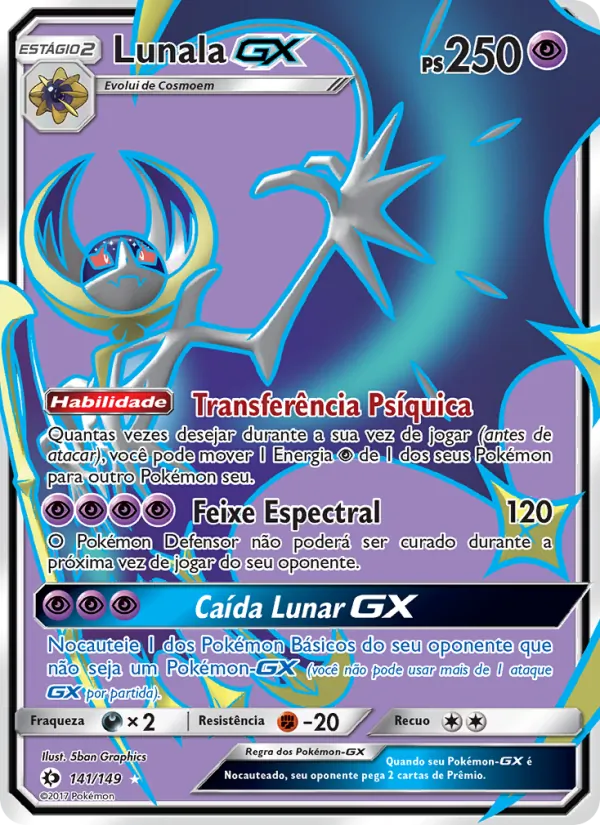 Lunala GX (Sun & Moon #141/149)
