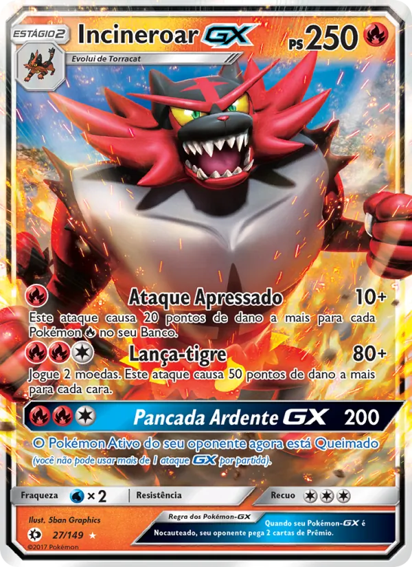 Incineroar GX (Sun & Moon #27/149)