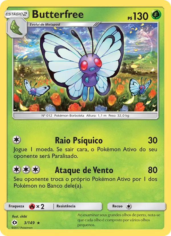 Butterfree (Sun & Moon #3/149)