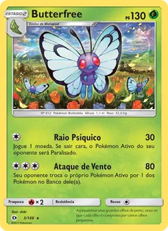Butterfree (Sun & Moon #3/149)