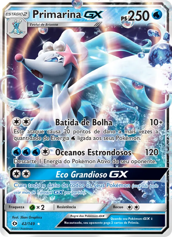 Primarina GX (Sun & Moon #42/149)