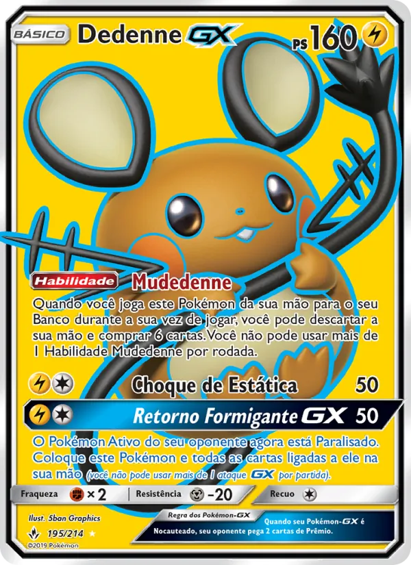Dedenne GX (Unbroken Bonds #195/214)