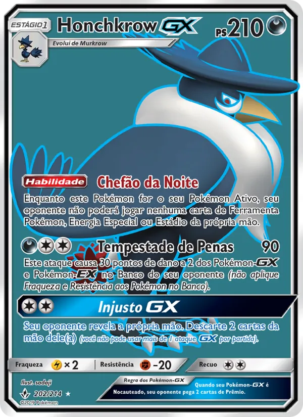 Honchkrow GX (Unbroken Bonds #202/214)