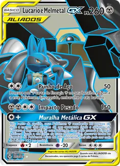 Lucario e Melmetal GX (Unbroken Bonds #203/214)