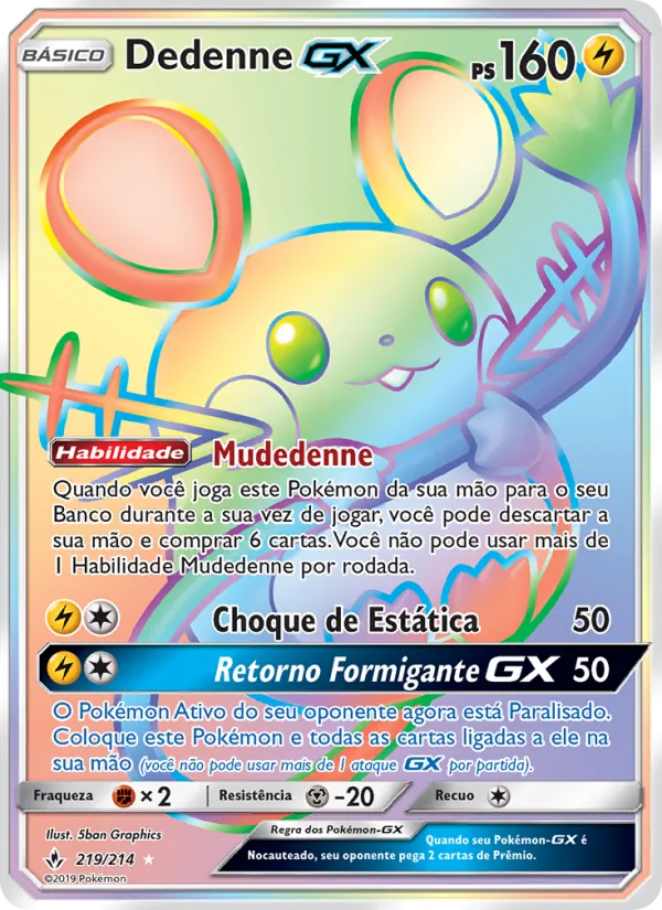 Dedenne GX (Unbroken Bonds #219/214)