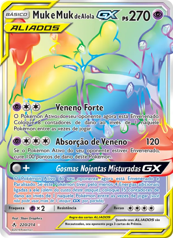 Muk e Muk de Alola GX (Unbroken Bonds #220/214)