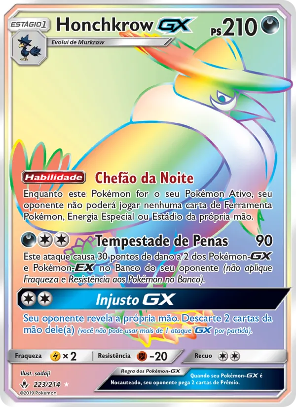 Honchkrow GX (Unbroken Bonds #223/214)