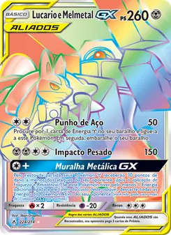 Lucario e Melmetal GX (Unbroken Bonds #224/214)