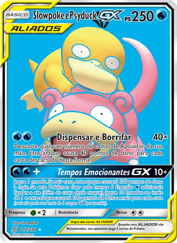 Slowpoke e Psyduck GX (Unified Minds #217/236)