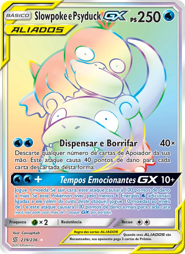 Slowpoke e Psyduck GX (Unified Minds #239/236)
