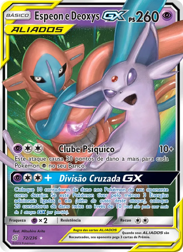 Espeon e Deoxys GX (Unified Minds #72/236)