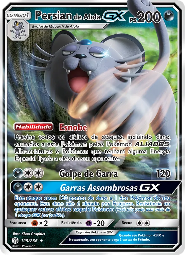 Persian de Alola GX (Cosmic Eclipse #129/236)