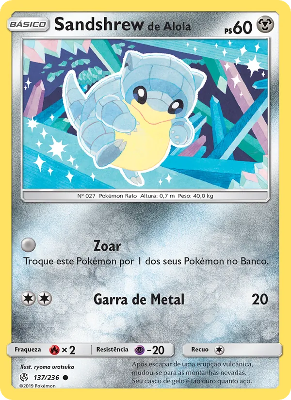 Sandshrew de Alola (Cosmic Eclipse #137/236)