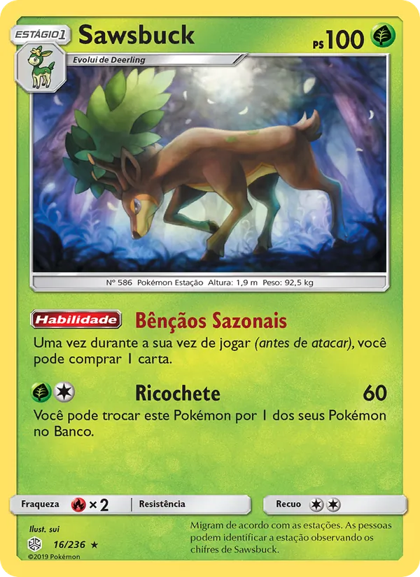 Sawsbuck (Cosmic Eclipse #16/236)