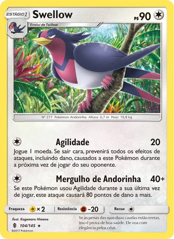 Swellow (Guardians Rising #104/145)
