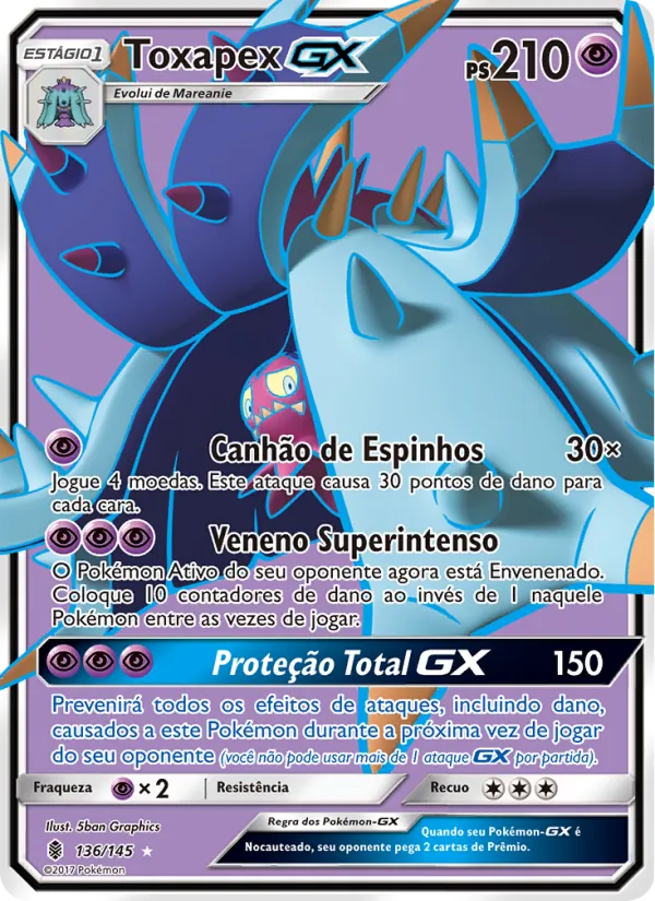 Toxapex GX (Guardians Rising #136/145)