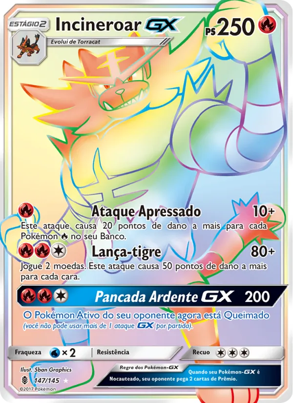 Incineroar GX (Guardians Rising #147/145)