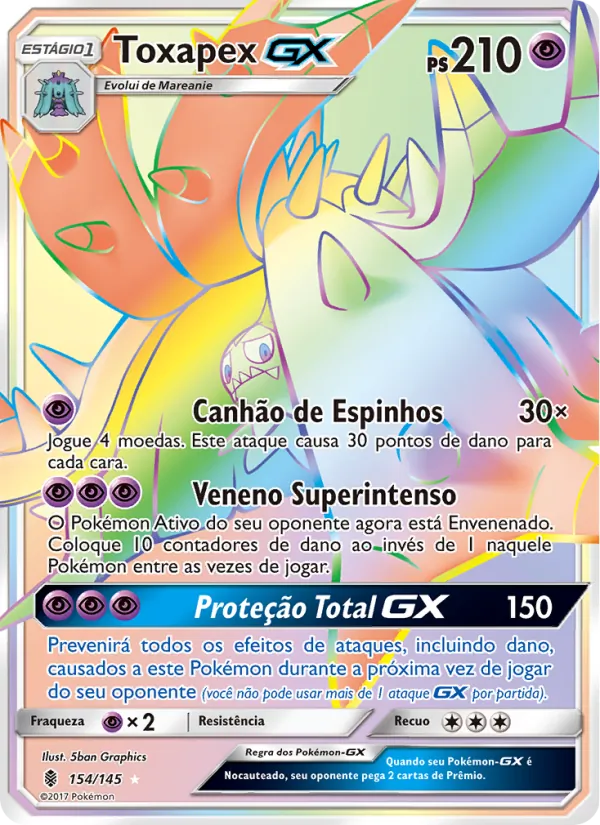 Toxapex GX (Guardians Rising #154/145)