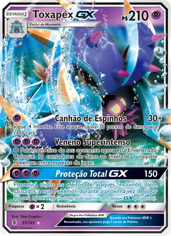 Toxapex GX (Guardians Rising #57/145)