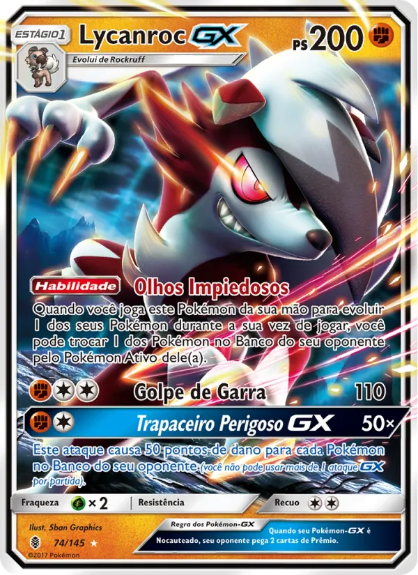 Lycanroc GX (Guardians Rising #74/145)