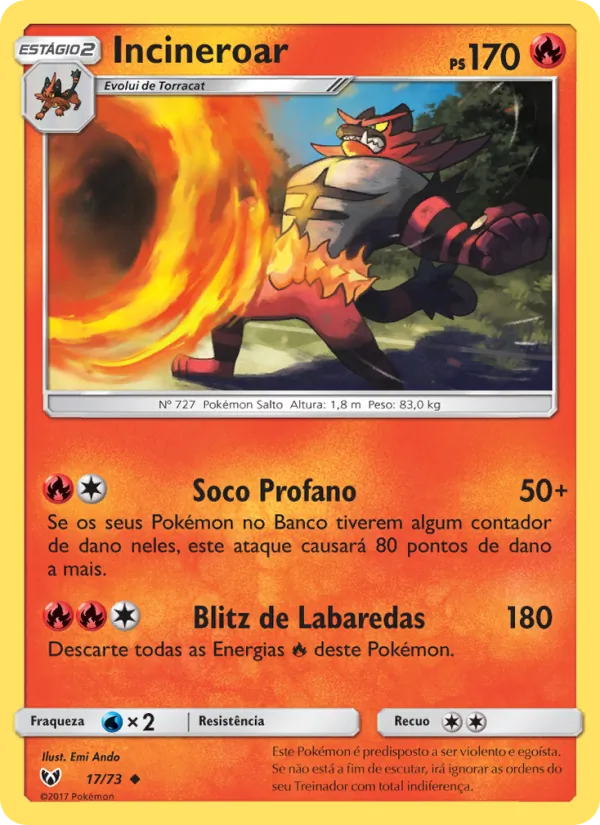 Incineroar (Shining Legends #17/73)