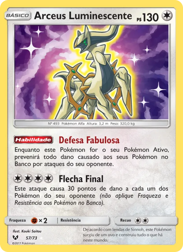 Arceus Luminescente (Shining Legends #57/73)