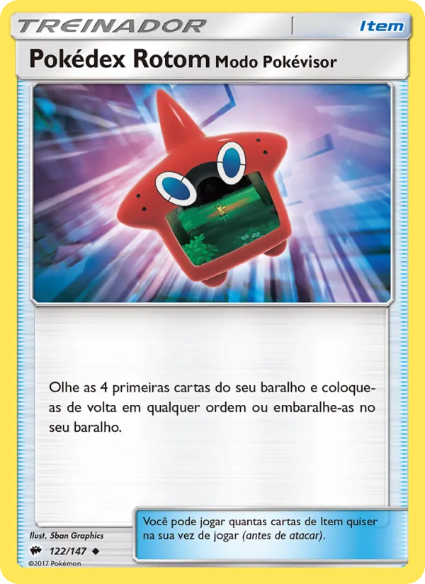 Pokédex Rotom - Modo Pokévisor (Burning Shadows #122/147)