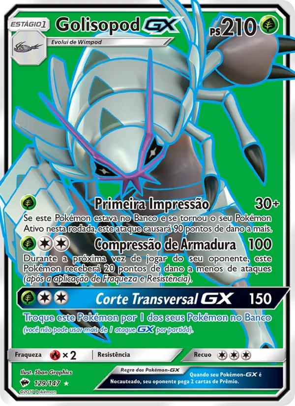 Golisopod GX (Burning Shadows #129/147)
