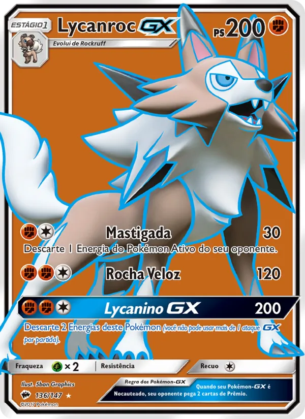 Lycanroc GX (Burning Shadows #136/147)